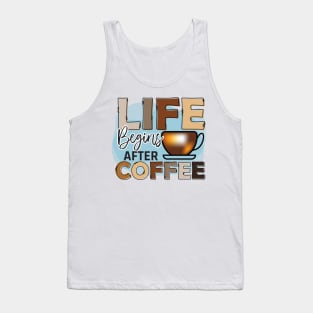 Life Begins After Coffee Tank Top